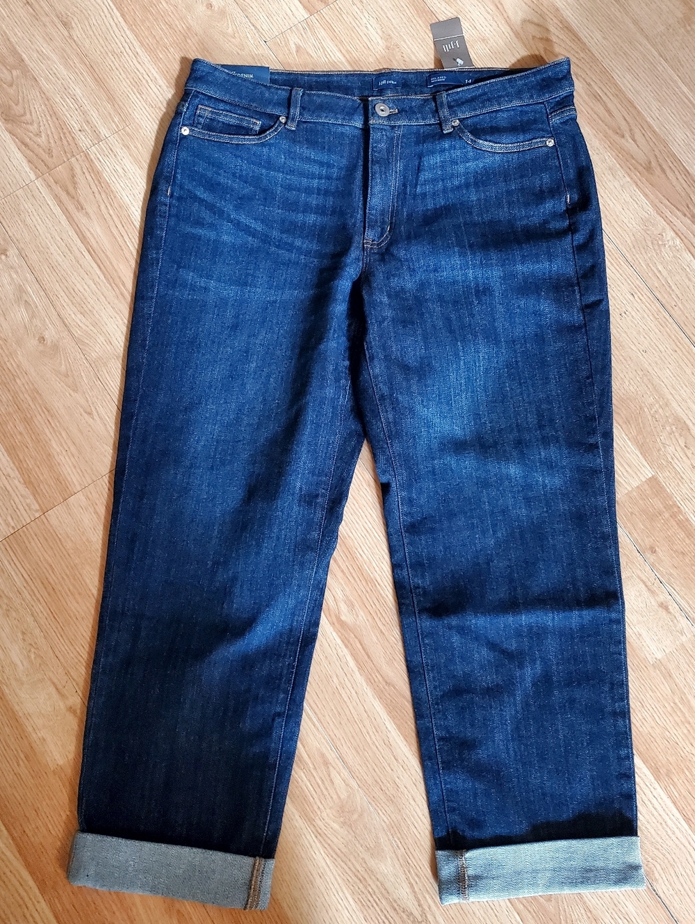 J. Jill Denim Women's Straight-Leg Relaxed Boyfriend Jeans